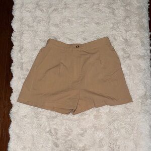 Elegant Tan Women's Bermuda Shorts